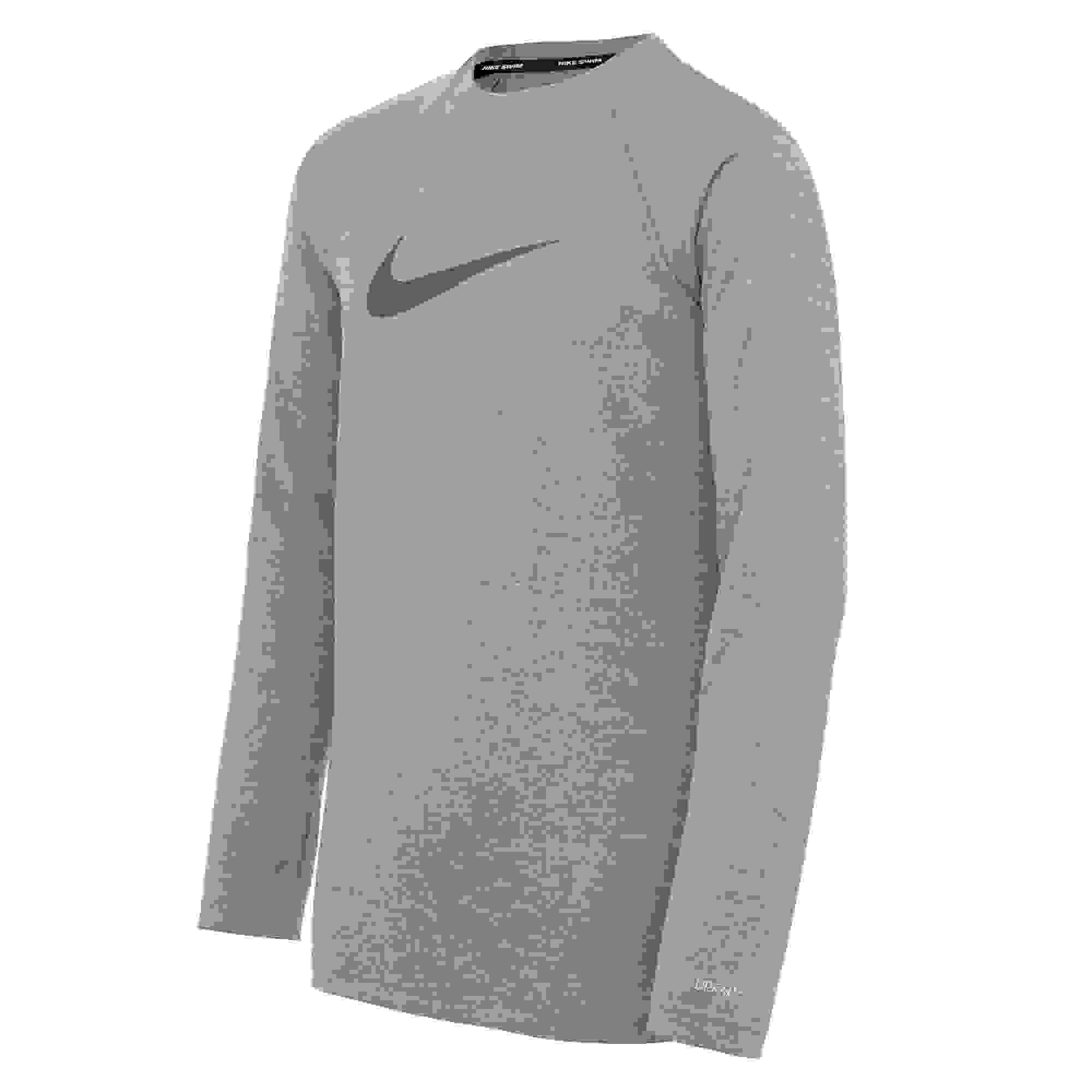 Nike Swim Hydroguard Heather Essentials Dri-FIT UV Big Boys' Long Sleeve Swim Top